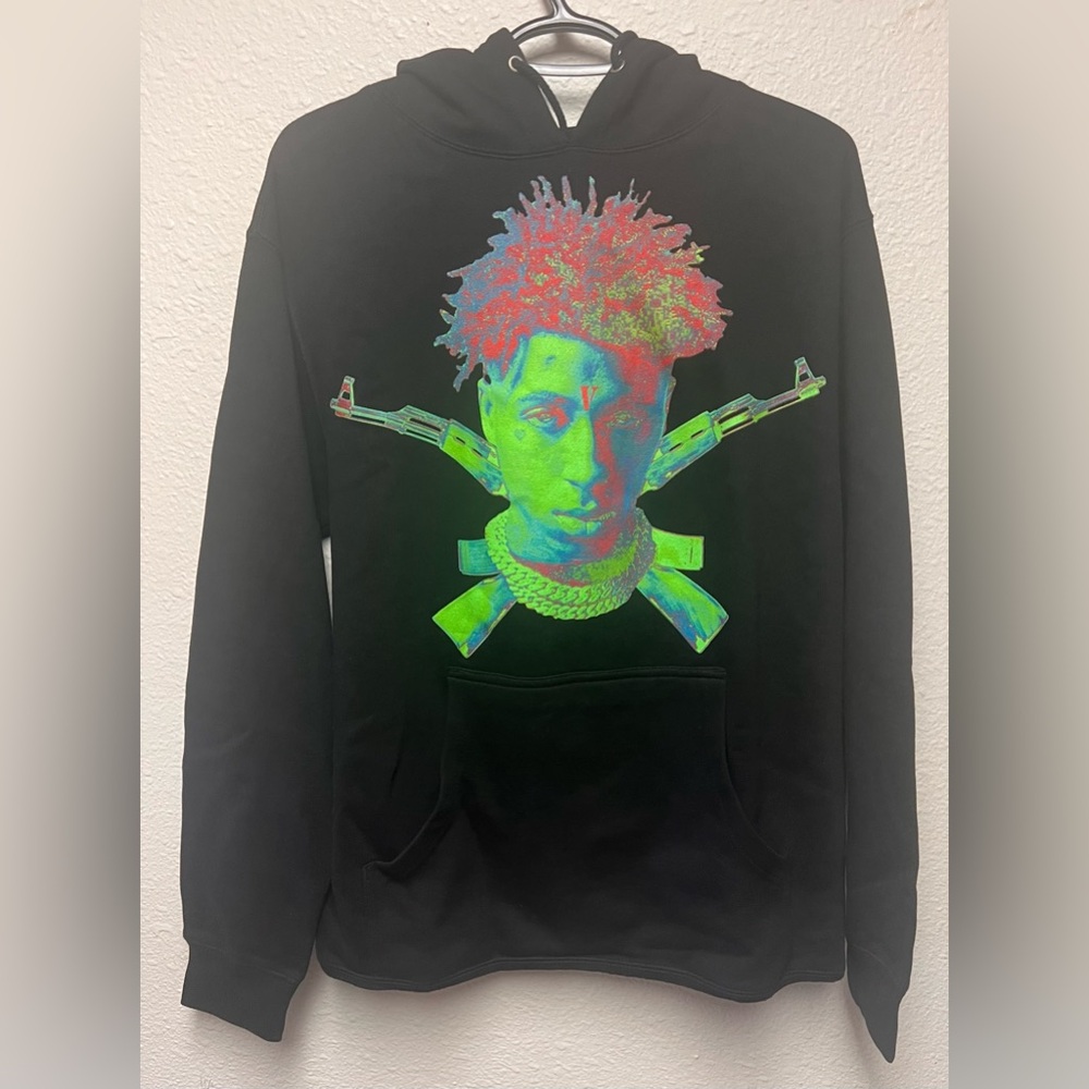 Vlone x NBA YoungBoy Sticks Black Hoodie Size Small Brand New